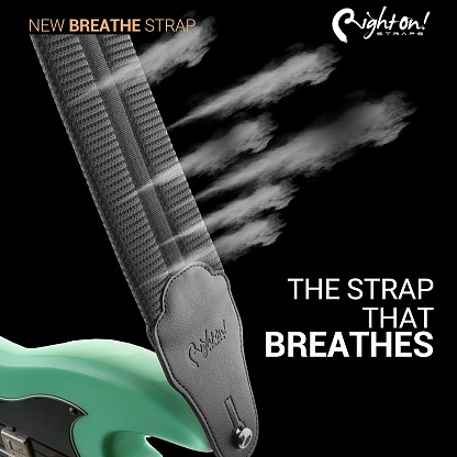 Correa para bajo modelo Breathe Black especial impermeable y transpirable en su interior